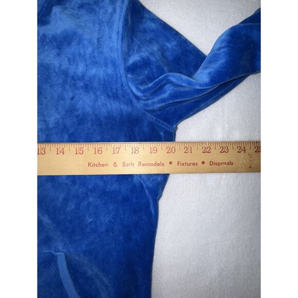 TOUCH ALYSSA MILANO MLB CHICAGO CUBS VELOUR JACKET BLUE Large - Picture 10 of 15